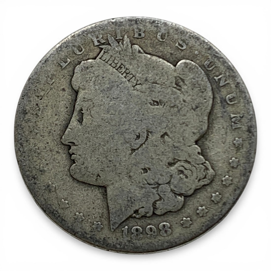 1898 S Morgan Silver Dollar: 90% Silver Content - United States Of America~ One Dollar