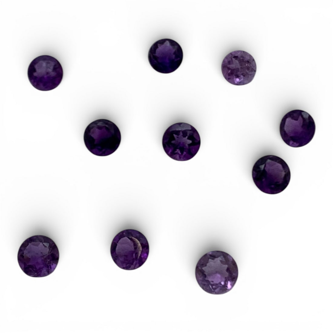 Grouping Of Amethyst Gemstones: 0.9 Total Grams Gemstones Tested With Presidium Gem Tester Il - Berners Does Not Guarantee Authenticity Of Gemstones