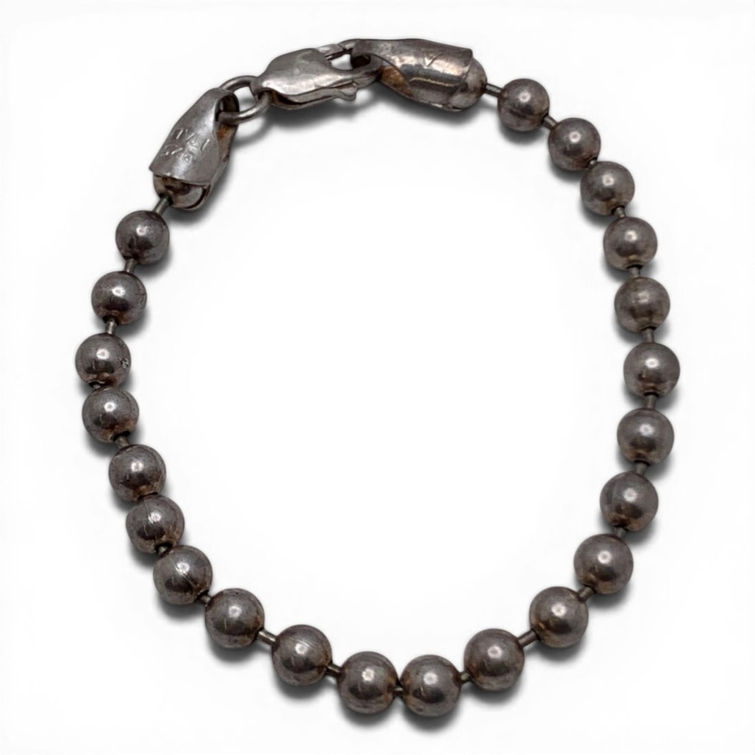 Sterling Silver Beaded Bracelet - 4