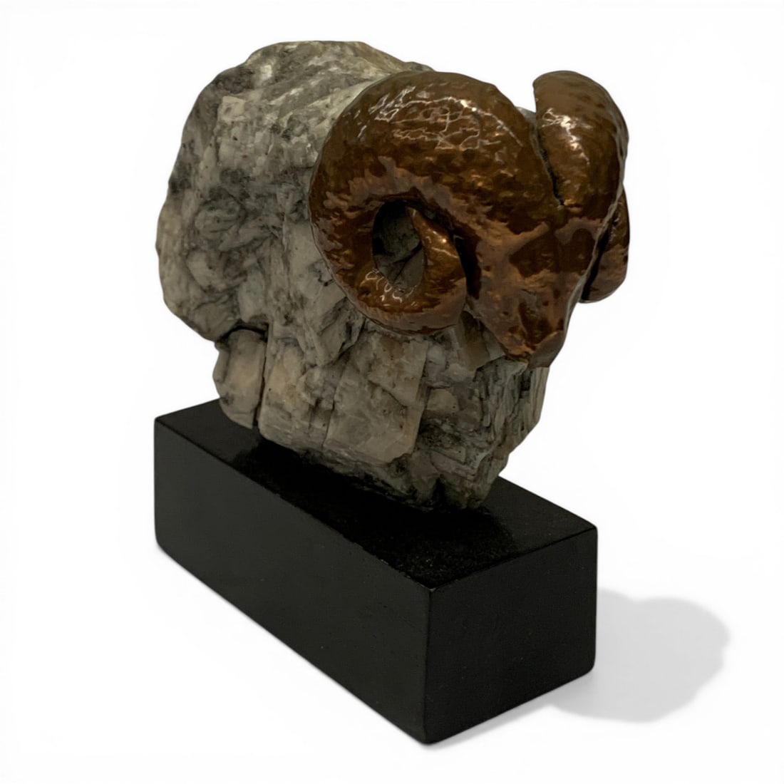Hand Carved Stone Ram Sculpture (1 of 6)