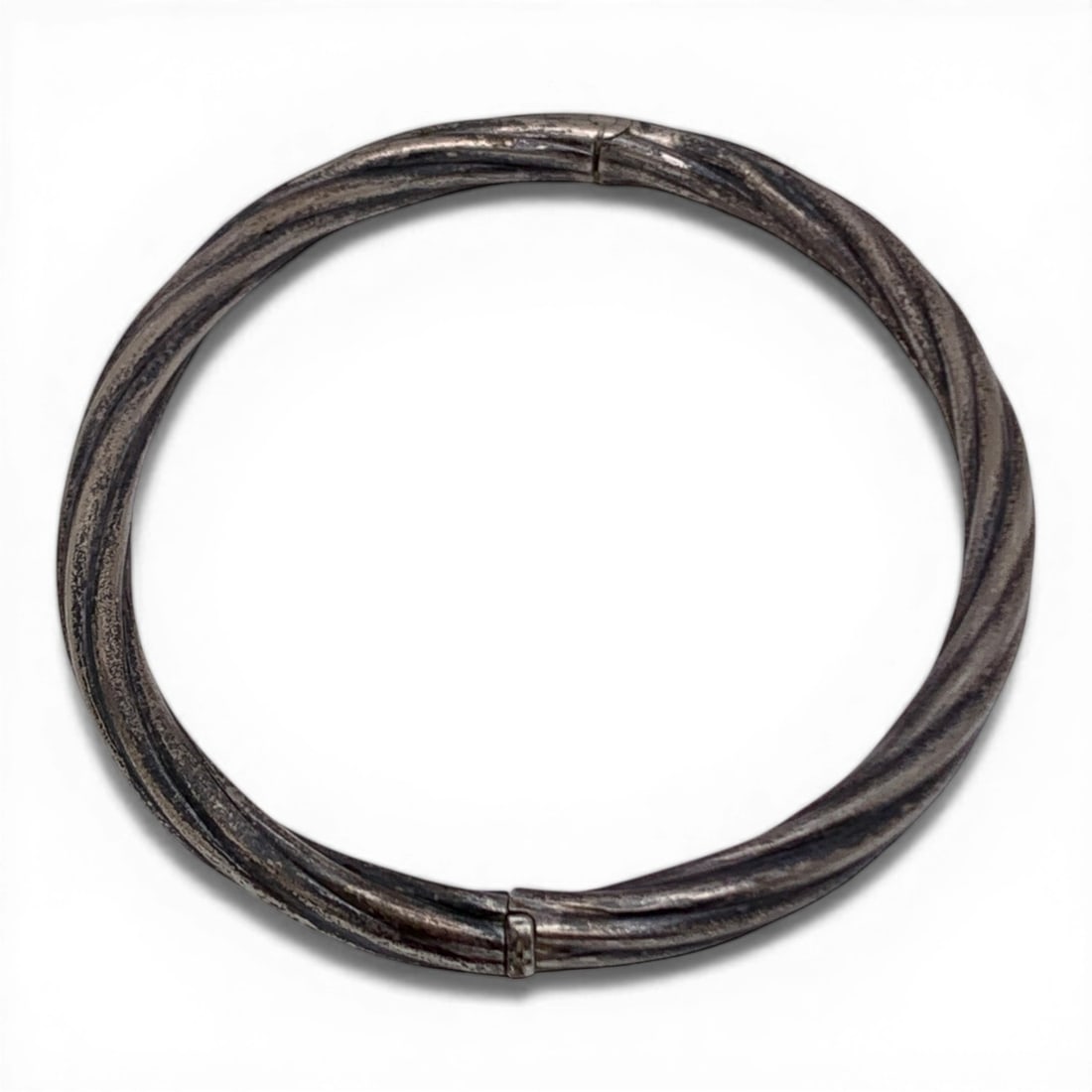 Sterling Silver Twisted Hinge Bracelet - 2