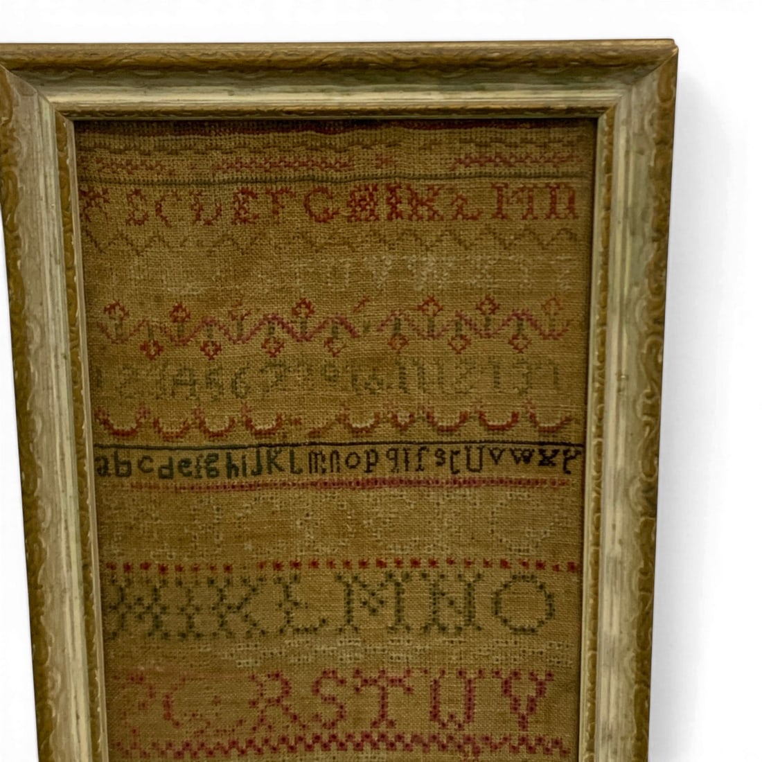 Framed Needlework Sampler - 2