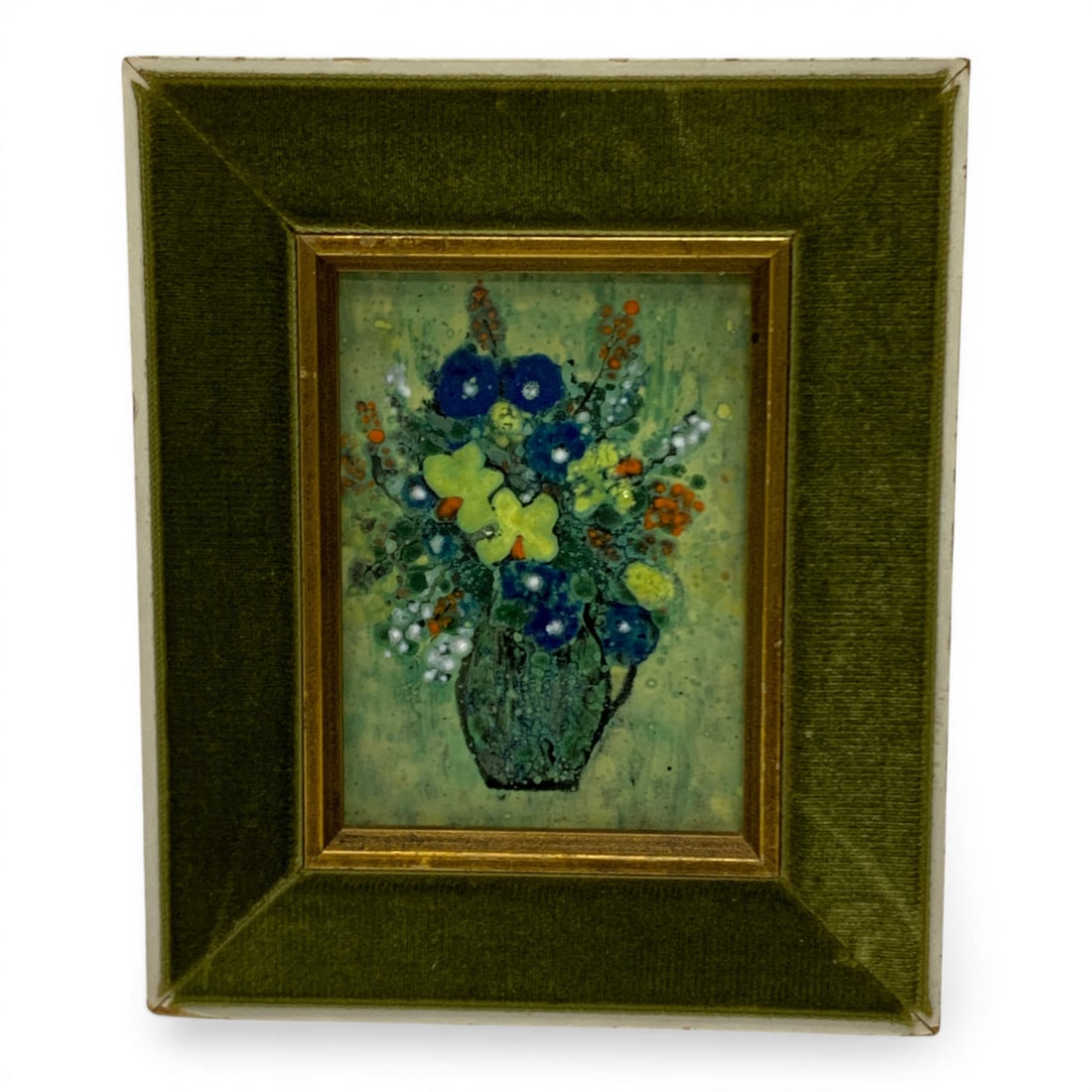 Vintage Framed Enamel Plaque (1 of 3)