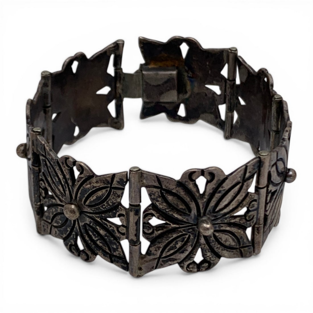 Mexico Sterling Silver Taxco Bracelet (1 of 4)