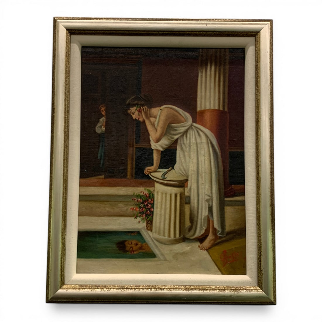 Signed Feller Oil On Canvas Of Woman (1 of 4)