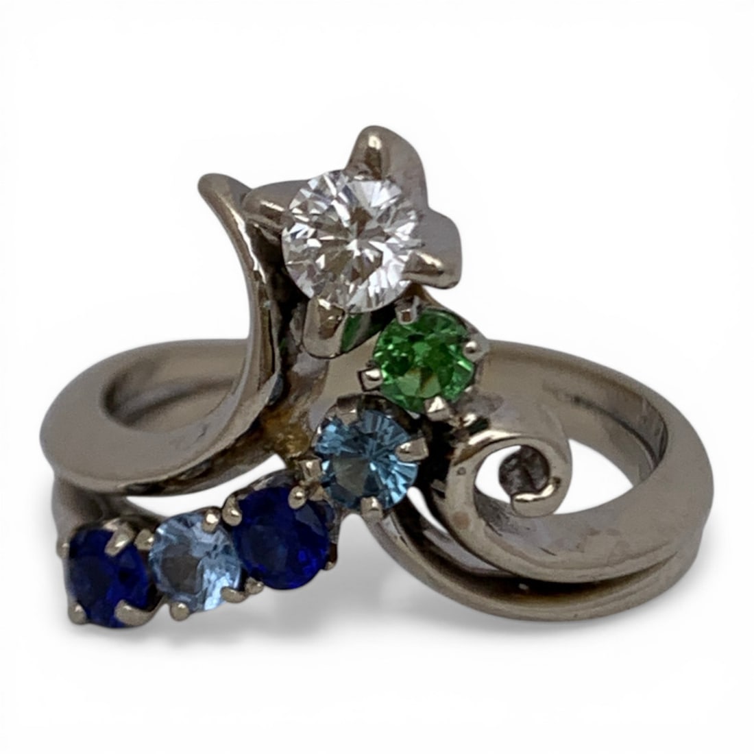 14k White Gold Mothers Ring (1 of 5)