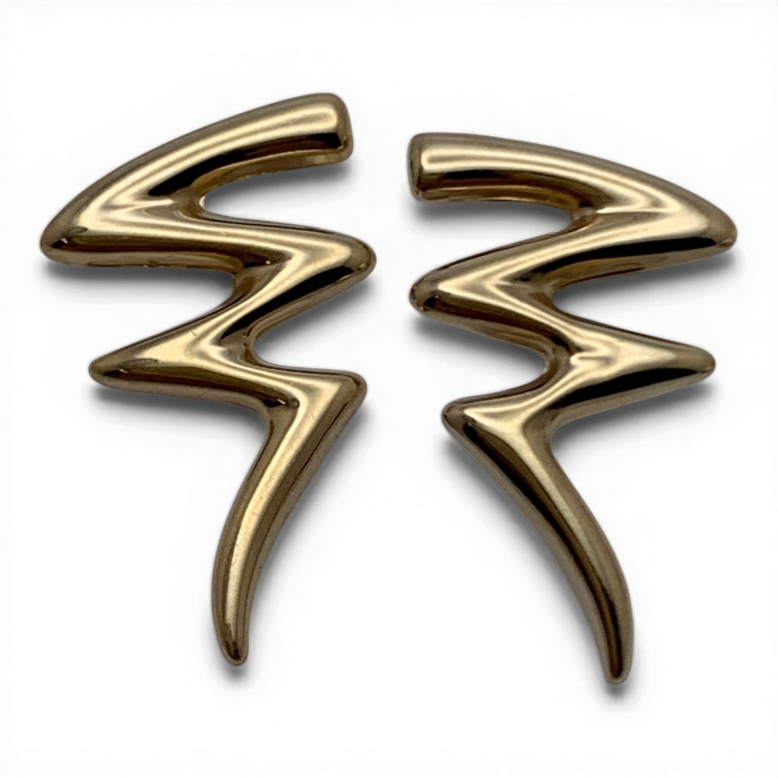 Pair Of 14k Yellow Gold Earrings (1 of 3)