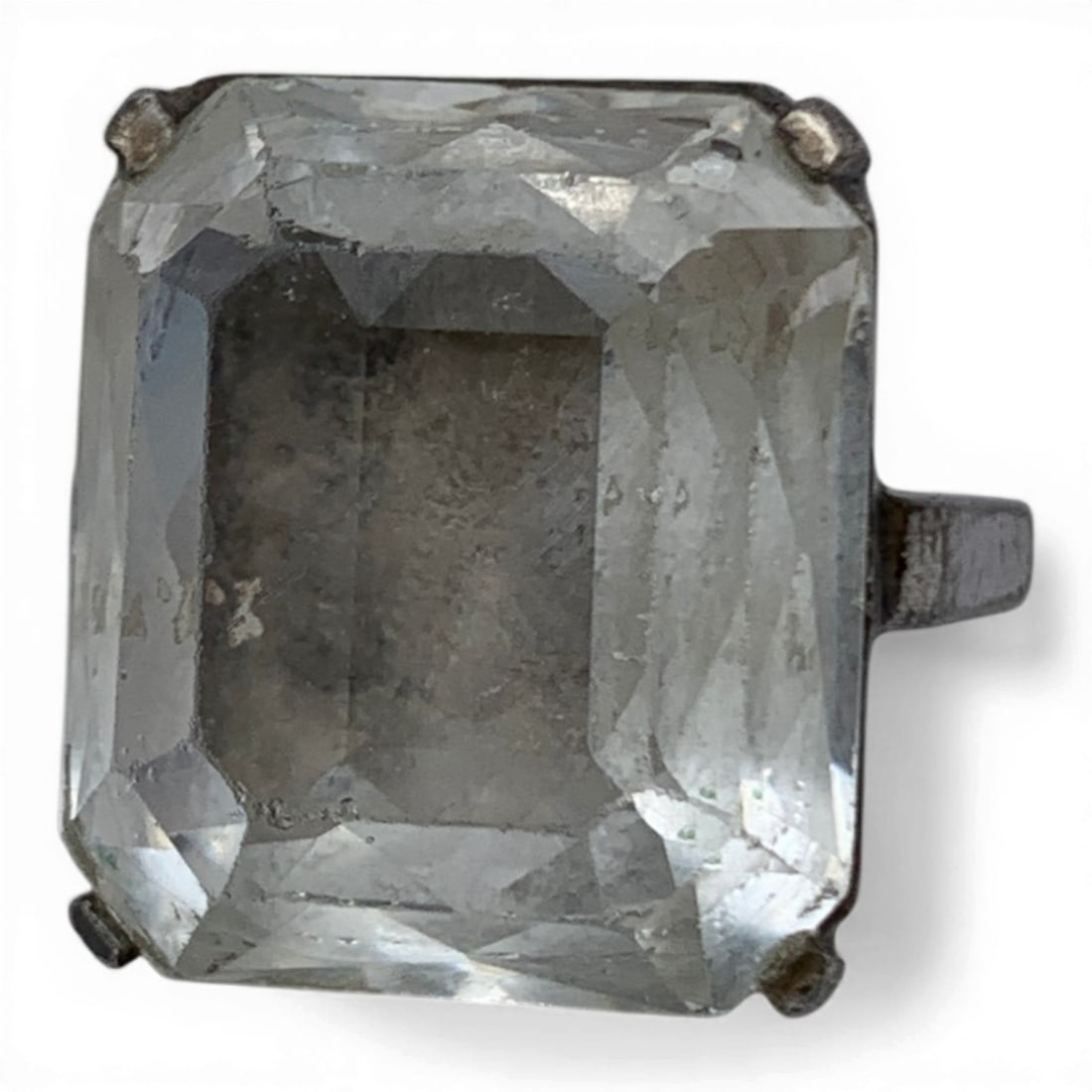 Sterling Silver & Clear Stone Ring (1 of 7)