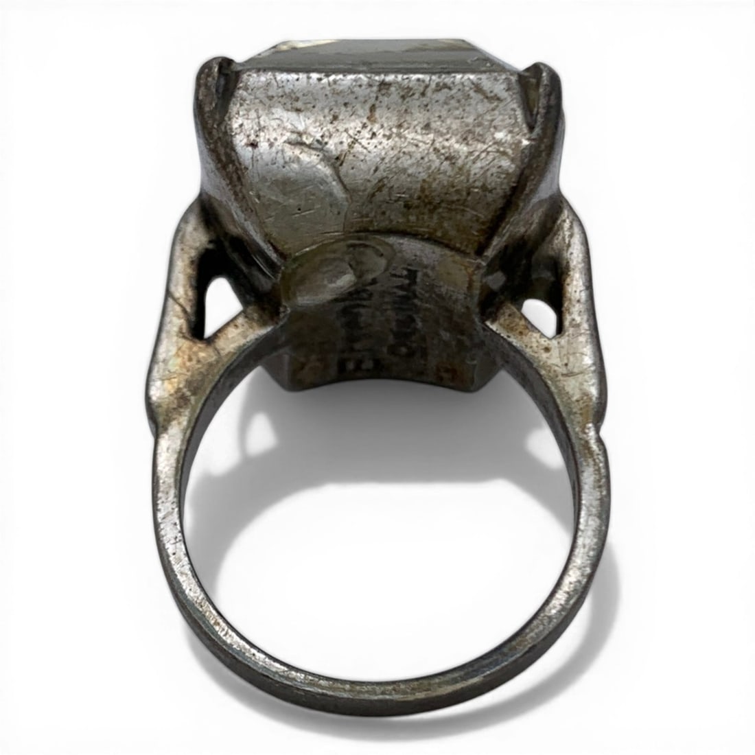 Sterling Silver & Clear Stone Ring - 3