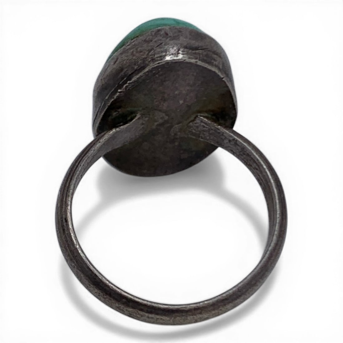 Silver & Turquoise Stone Ring - 3