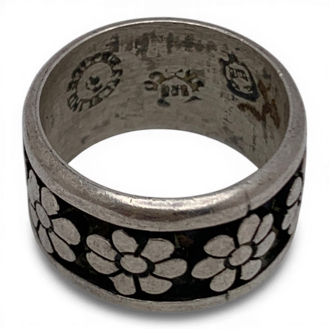 Sterling Silver Floral Ring - 2