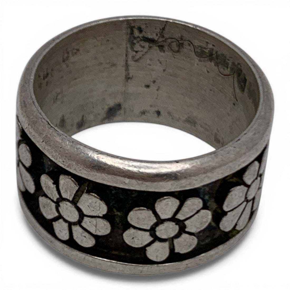 Sterling Silver Floral Ring - 3