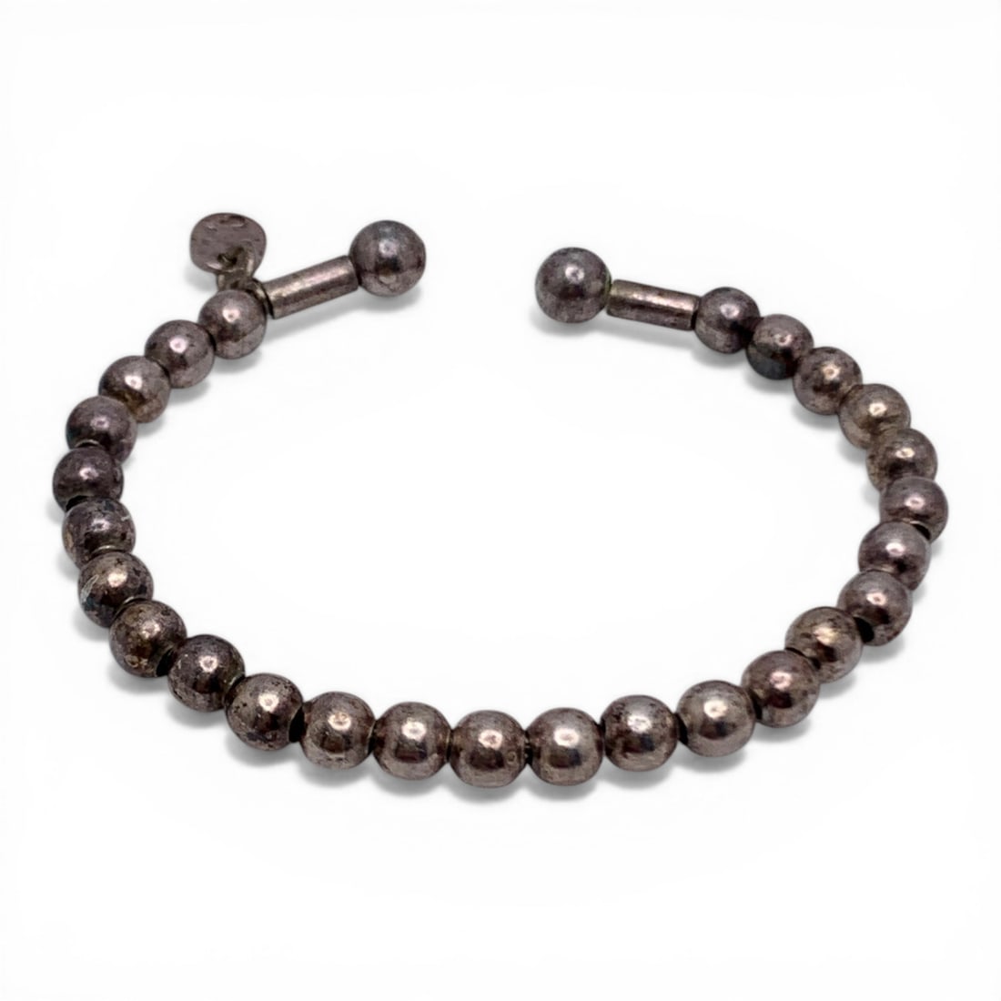 Sterling Beaded Baby Cuff Bracelet (1 of 3)