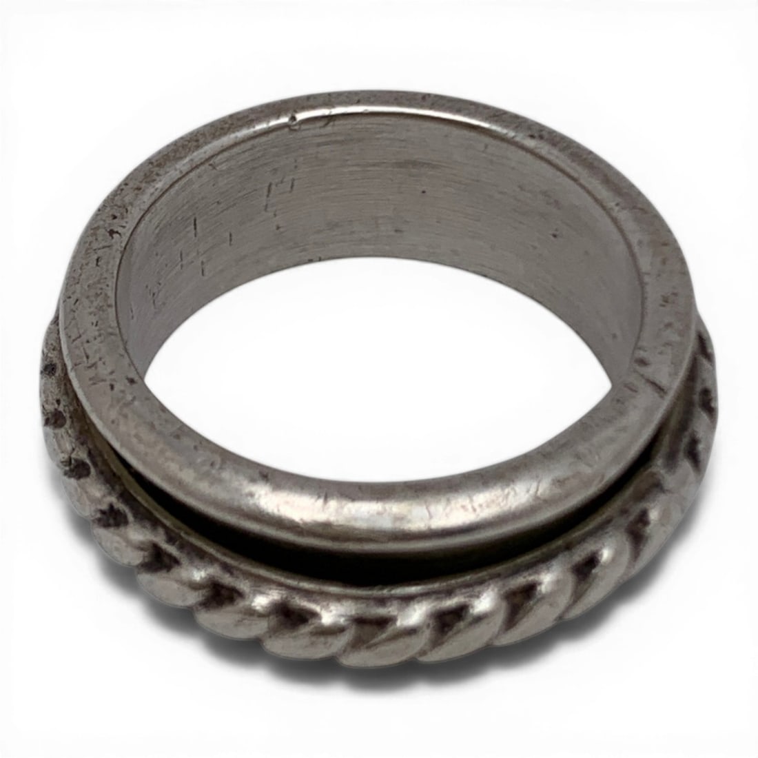 Sterling Silver Ring With Rotating Center - 2