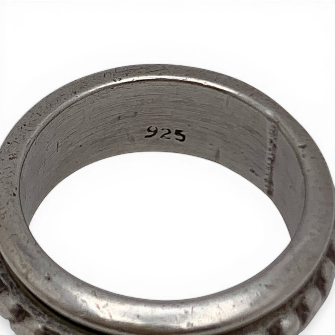 Sterling Silver Ring With Rotating Center - 3