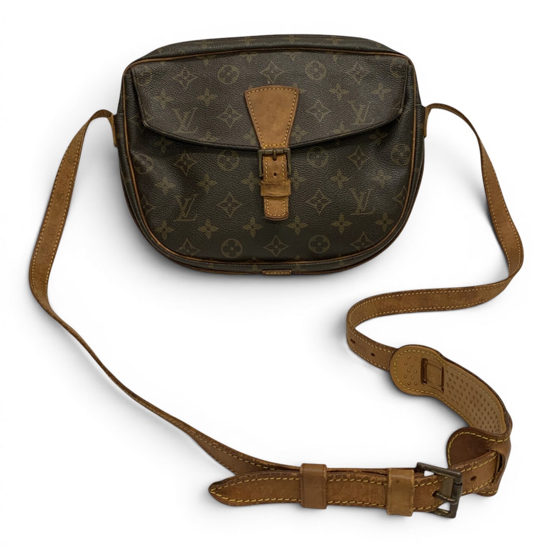 Vintage Louis Vuitton Jeune Fille Shoulder Bag: Louis Vuitton Monogram Design. 9" X 11". Marked Inside: Louis Vuitton Paris Made In France. Serial Number In Front Corner: Mi 881. With Legitapp Certificate Of Authenticity.