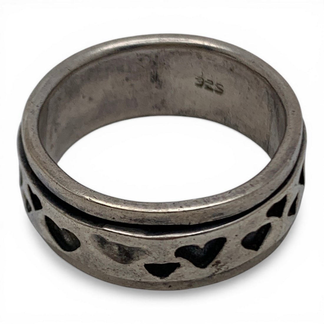 Sterling Silver Rotating Center Ring - 2