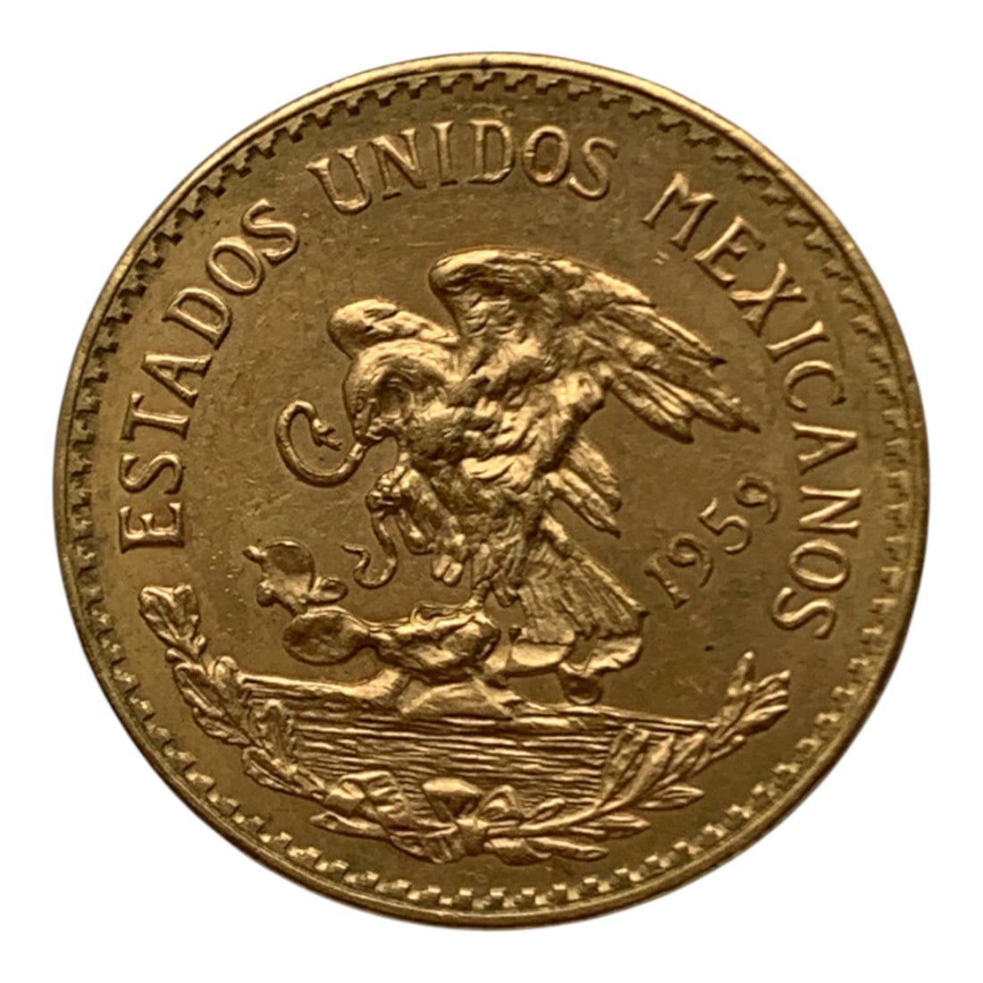 1959 Mexico 20 Pesos Gold Coin (1 of 2)