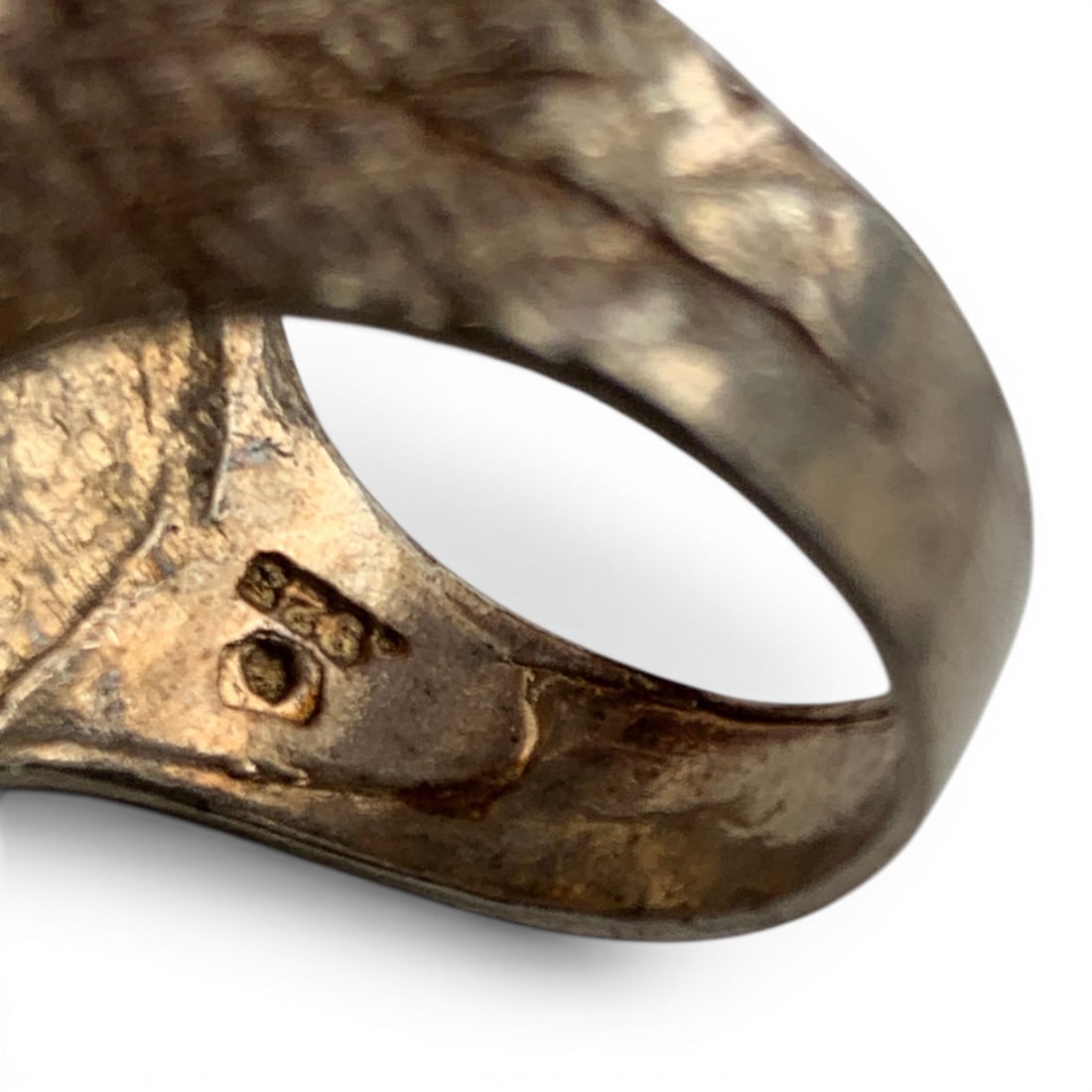 Sterling Silver Dollar Sign Ring - 7