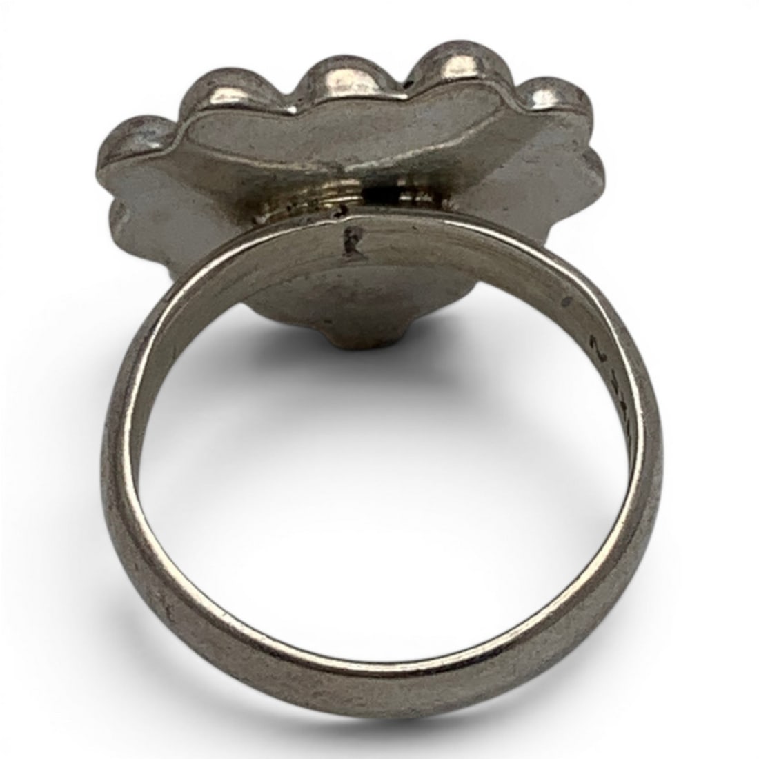 Mexico Sterling Silver Heart Ring - 4