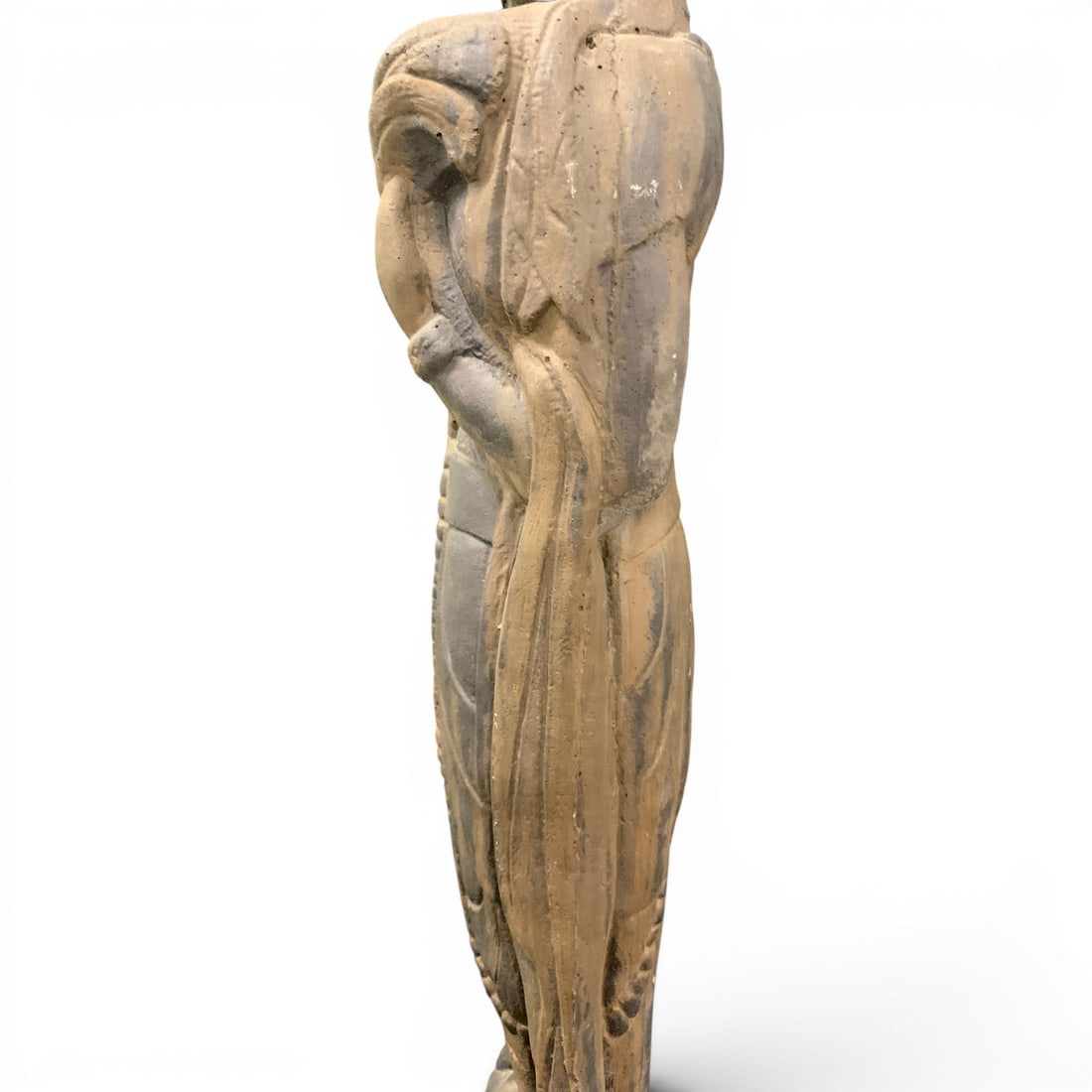 Vintage Stone Figural Statue - 7