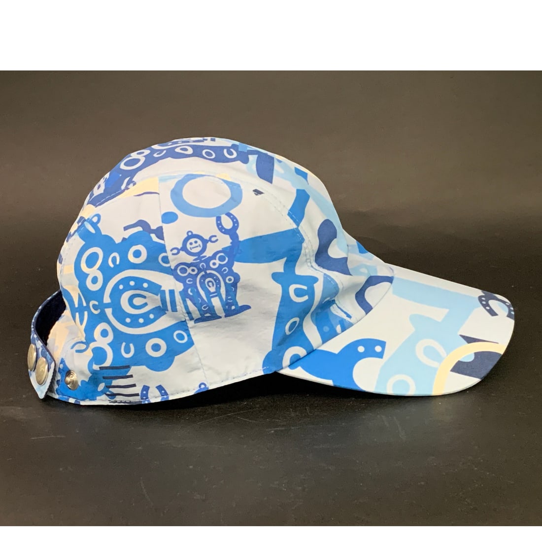 Hermes Blue Patterned Cap Hat - 3