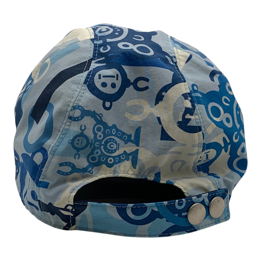 Hermes Blue Patterned Cap Hat - 7