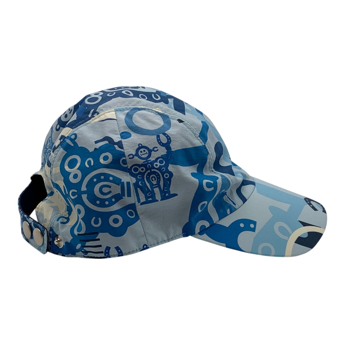 Hermes Blue Patterned Cap Hat - 8