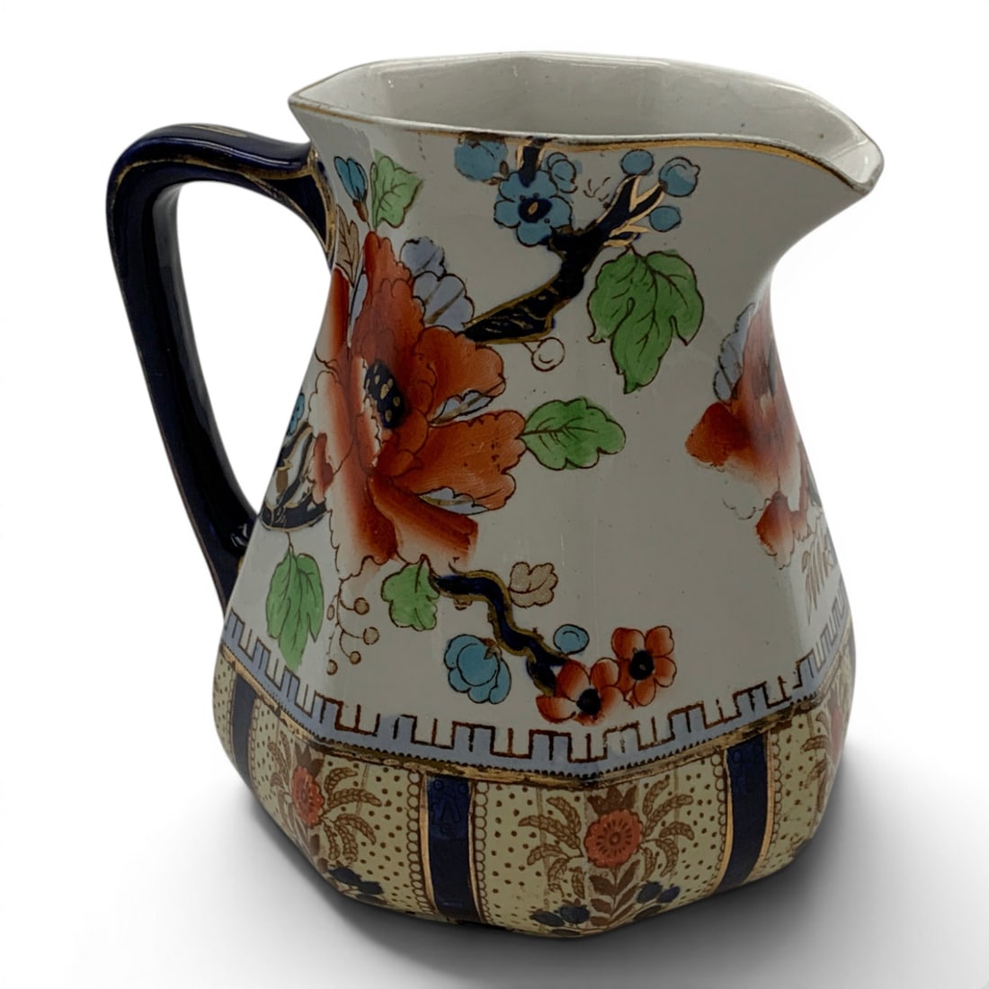 Vintage Losol Ware Ceramic Pitcher - 8