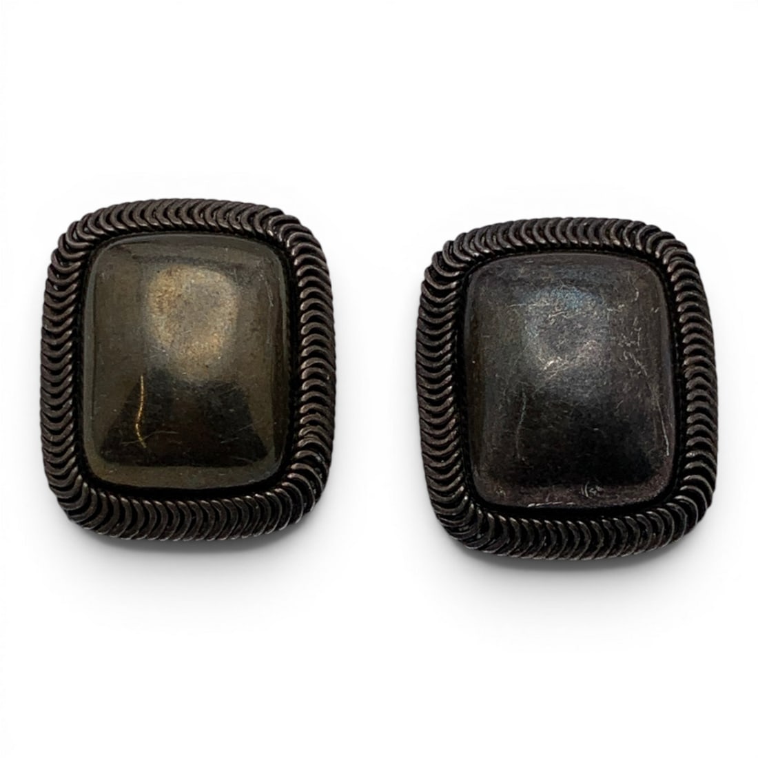 Pair Of Mexico Sterling Silver Clip On Earrings (1 of 4)