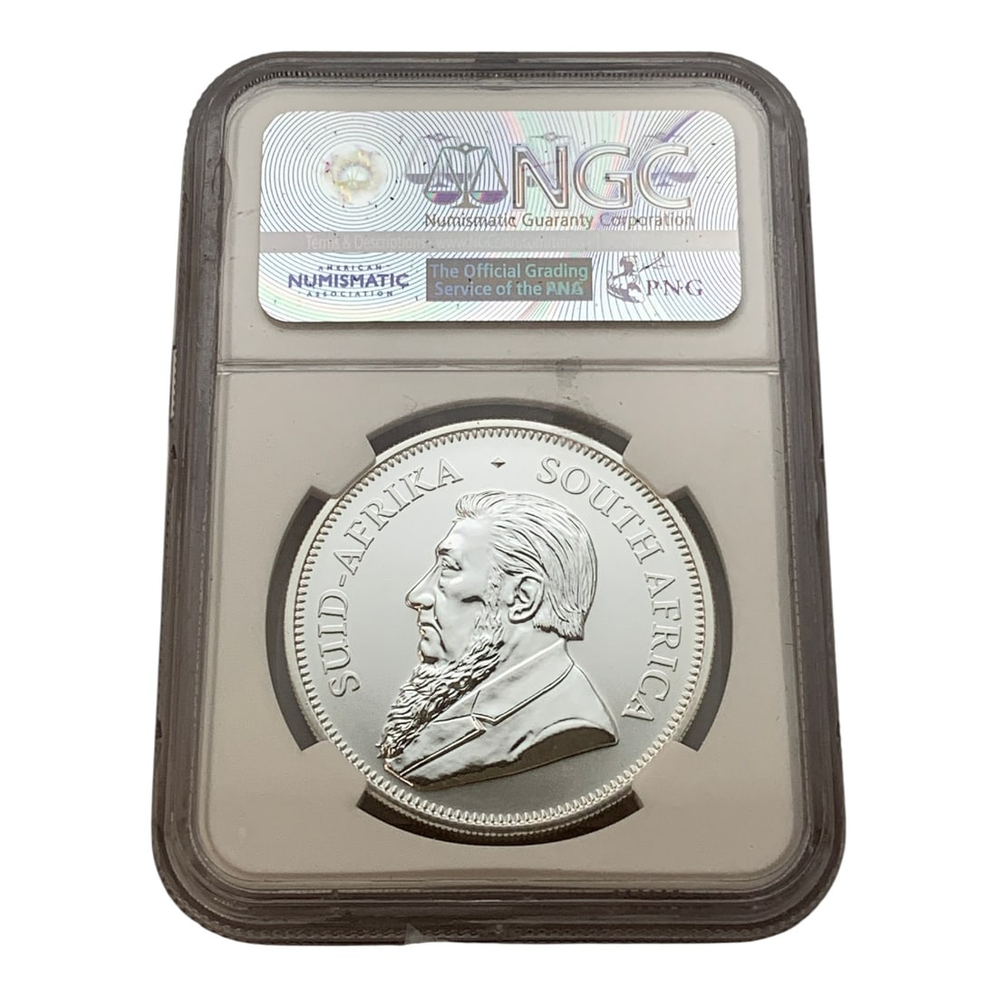 Ngc 2017 $1 South Africa 1oz. Fine Silver: In Ngc Graded Case - Sp 69 - 50th Anniversary First ReleasesMarked On Obverse: Krugerrand, Fynsilwer 10z. Fine Silver R1Marked On Reverse: Suid Afrika South Africa