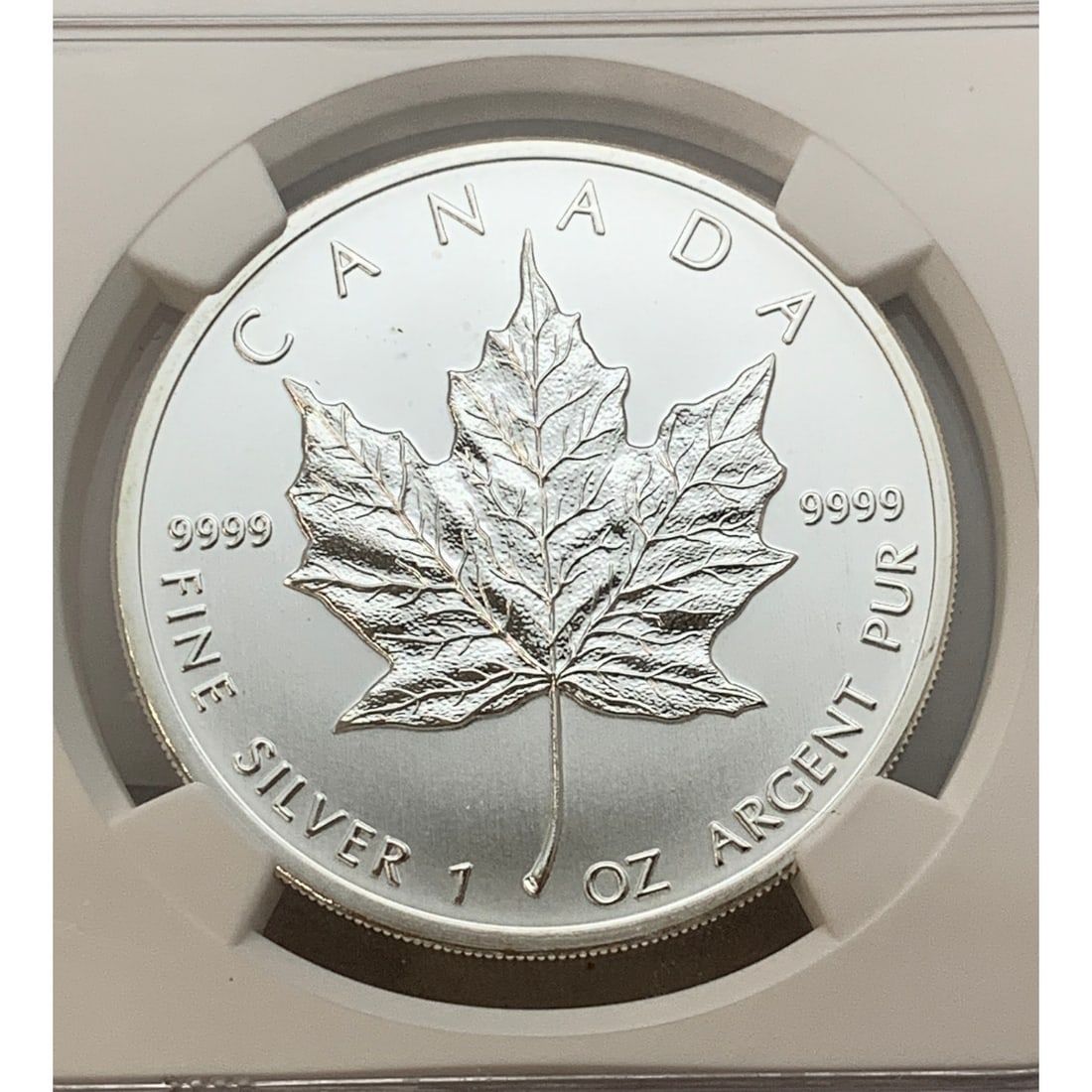 Ngc 2011 $5 Canada Maple Leaf 1oz. Silver Round - 4