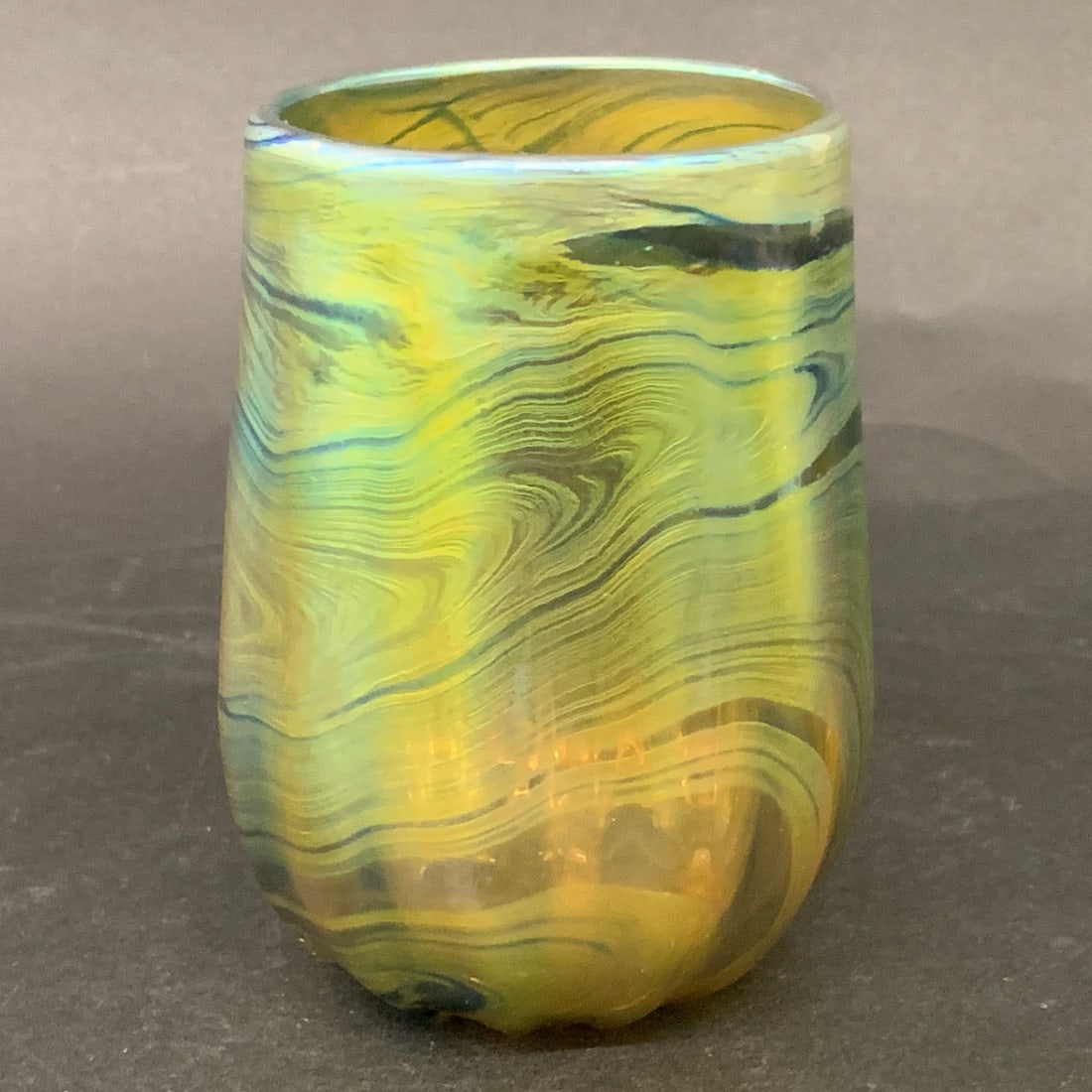 Lundberg Studios Swirl Vase Iridescent Tumbler (1 of 12)
