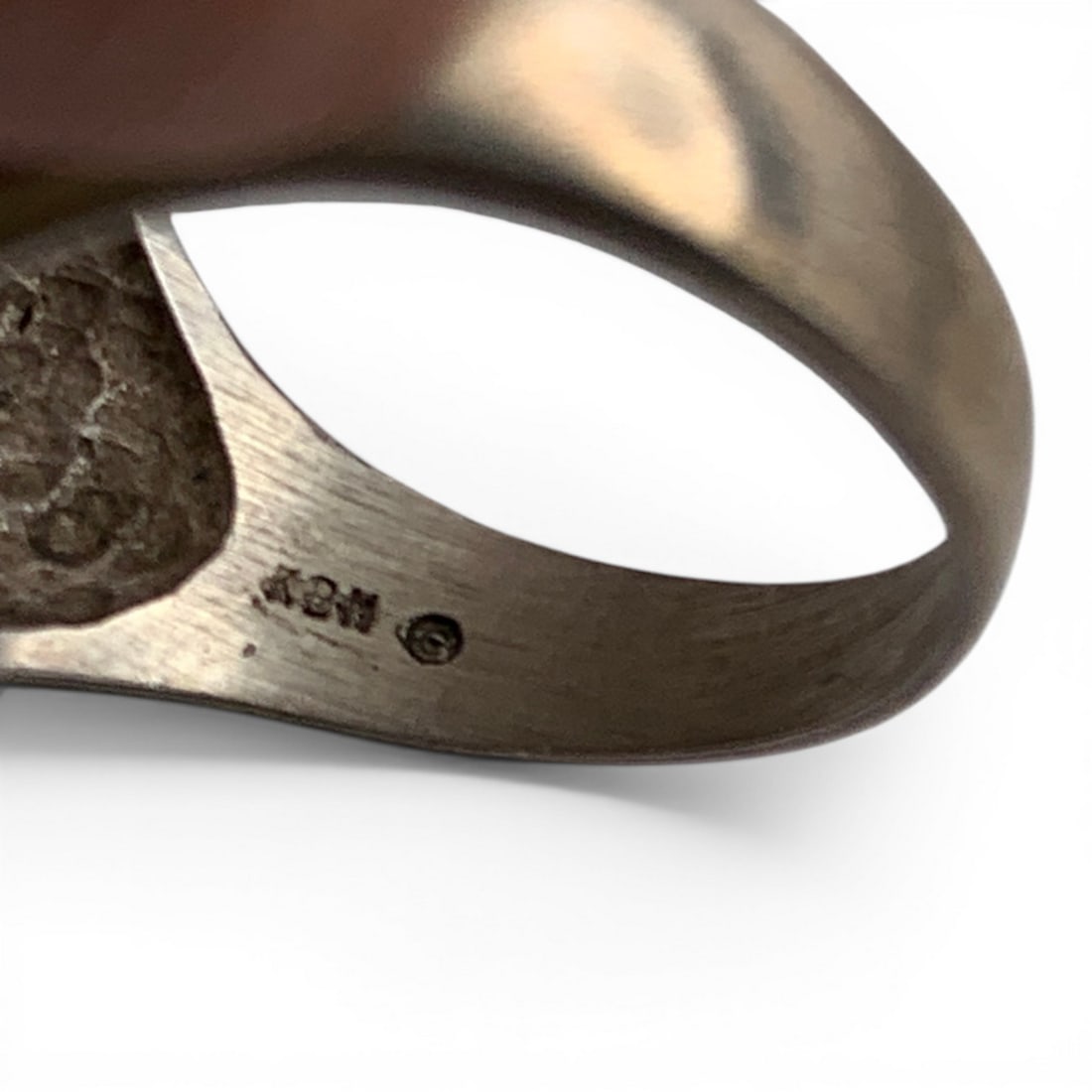 Sterling Silver & Purple Stone Ring - 7
