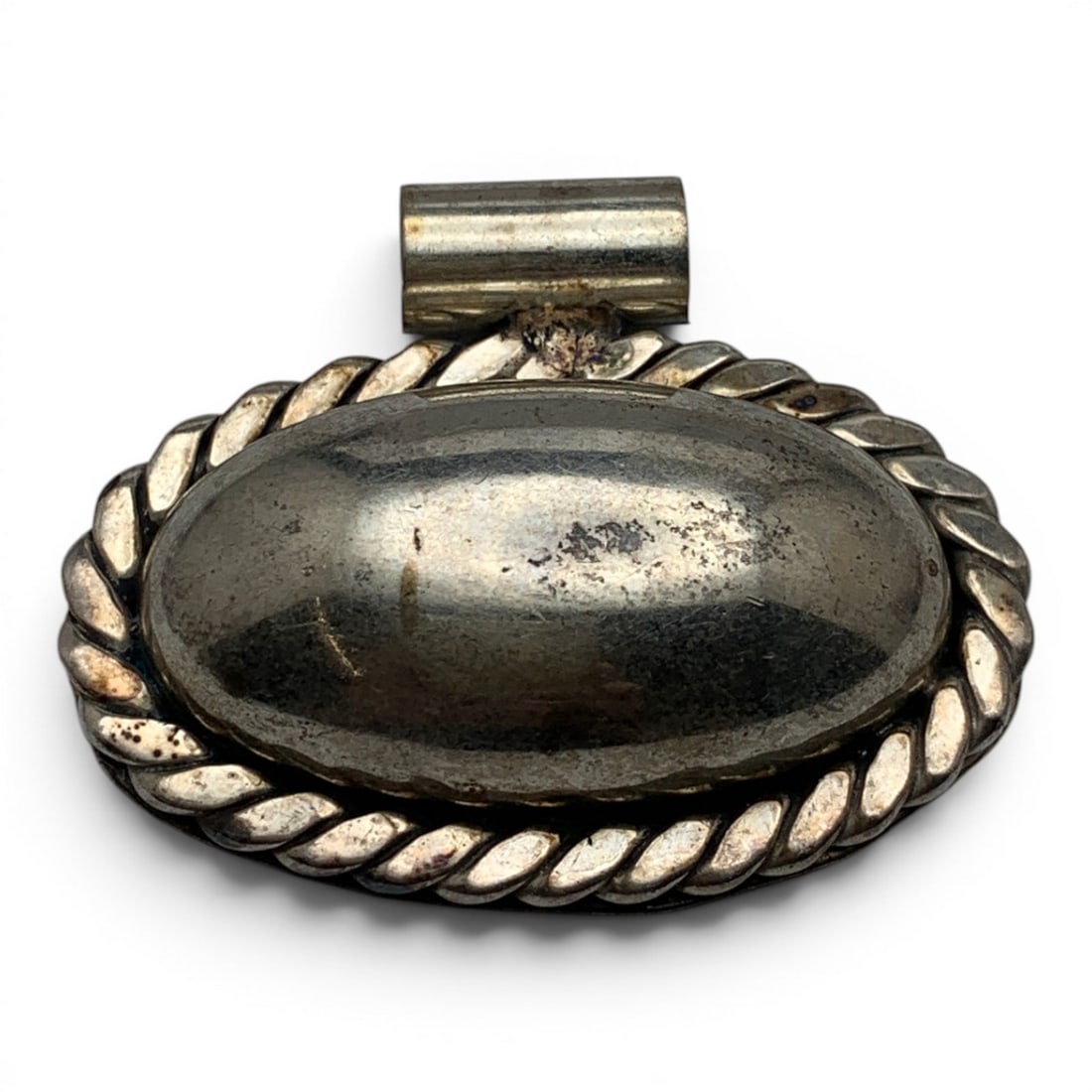 Mexico Sterling Silver Pendant: Vintage Mexico Sterling Silver Pendant Marked: 925 - 1 3/4" Long - 23.4 Grams