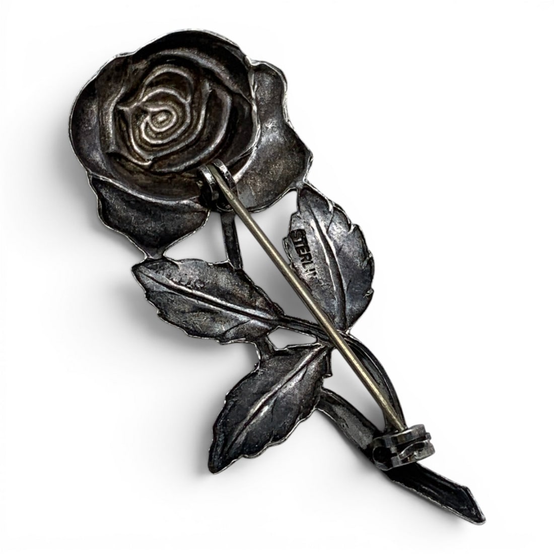 Sterling Silver Rose Pendant - 2