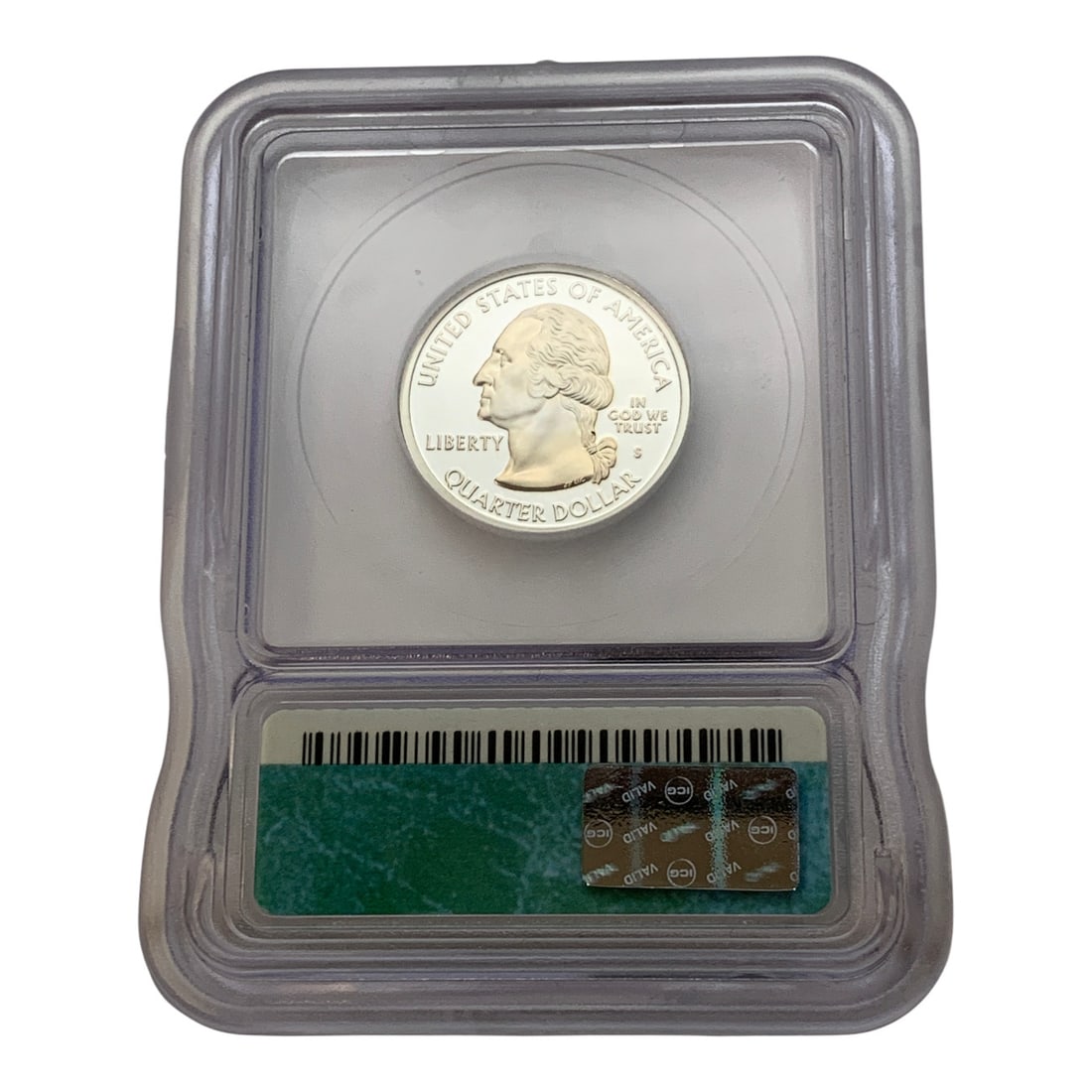 Icg 2000 S Maryland Washington Silver Quarter: In Igc Graded Case - Pr 70 Dcam - 90% Silver ContentMarked On Obverse: United States Of America, Quarter DollarMarked On Reverse: Maryland 1788, The Old Line State, 2000