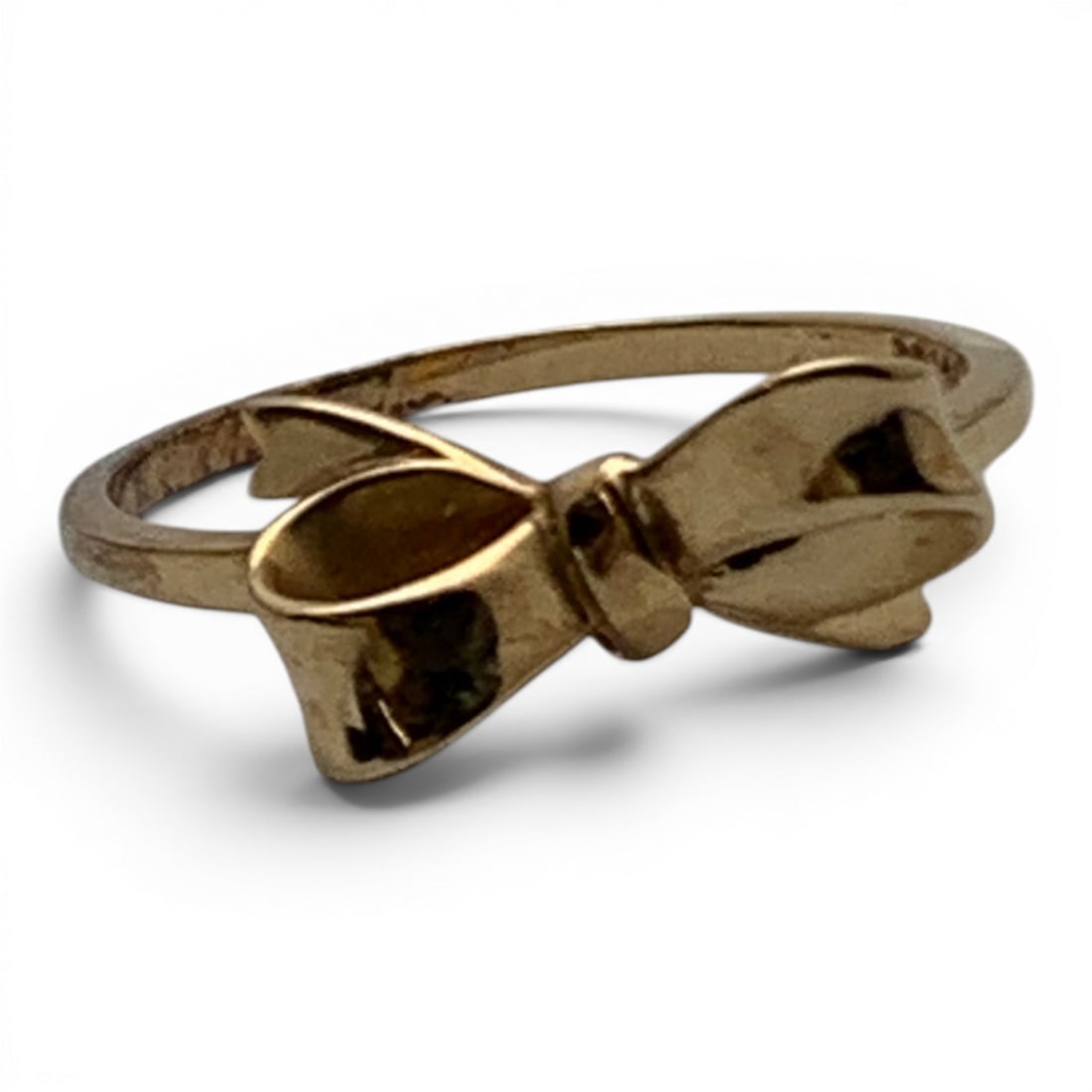 14k Yellow Gold Bow Ring: 14k Yellow Gold Ring With A Bow DesignMarked 14k - Size 8 - 1.6 Dwt