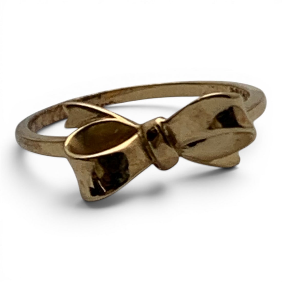 14k Yellow Gold Bow Ring - 2