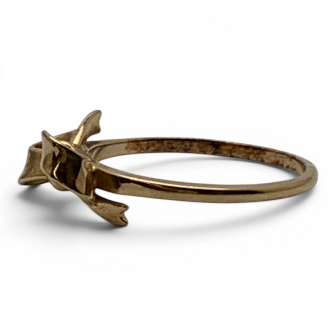 14k Yellow Gold Bow Ring - 3