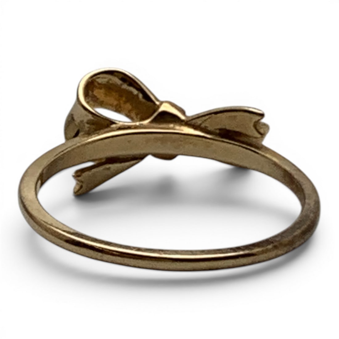 14k Yellow Gold Bow Ring - 4
