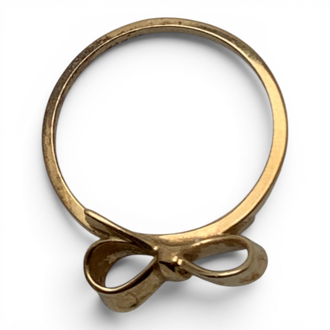14k Yellow Gold Bow Ring - 6