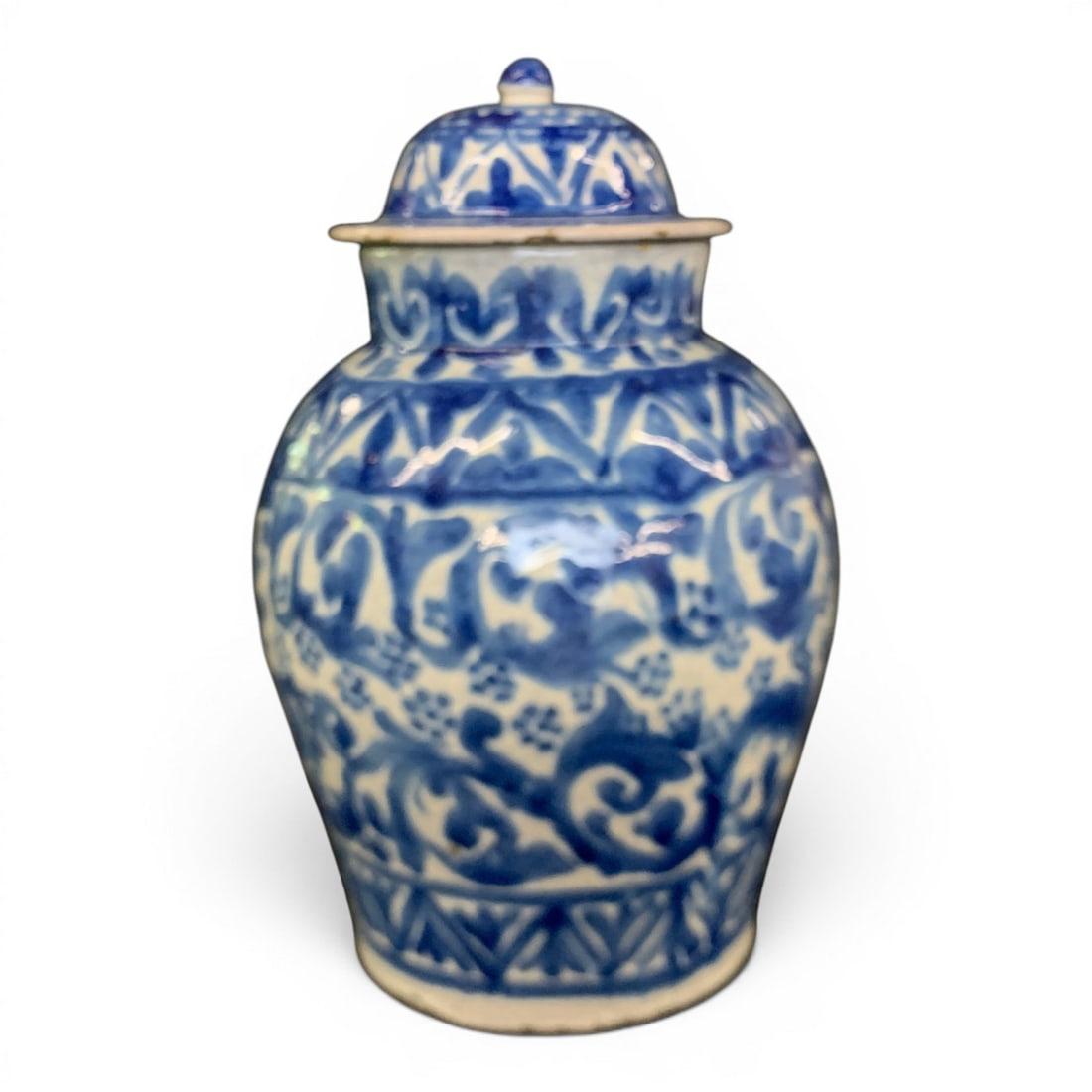 Decorative Ceramic Lidded Ginger Jar - 3