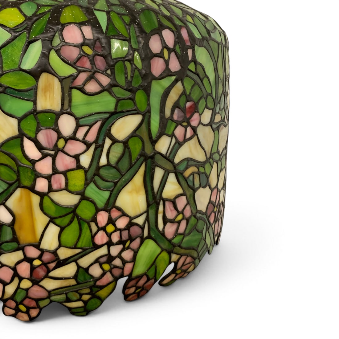 Large Leaded Glass Table Lamp - 2