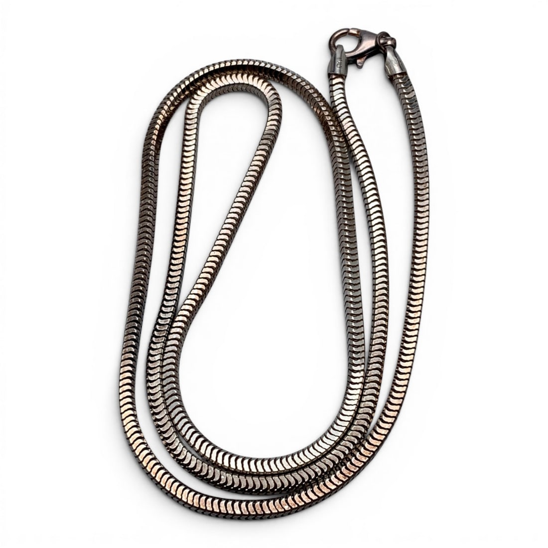 Sterling Silver Italian Necklace: Sterling Silver Italian Necklace Marked: 925 - 24 5/8" Long - 19.3 Grams
