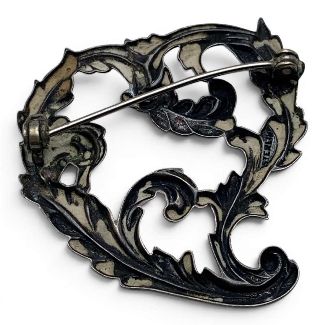 Sterling Silver Heart Pin - 2