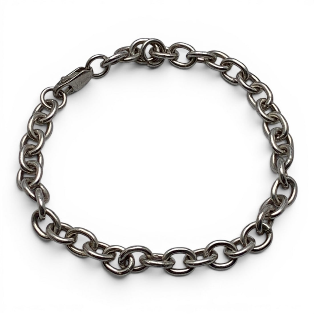 Sterling Silver Link Bracelet: Sterling Silver Link Bracelet Marked: 925 - 7 5/8" Long - 13.4 Grams