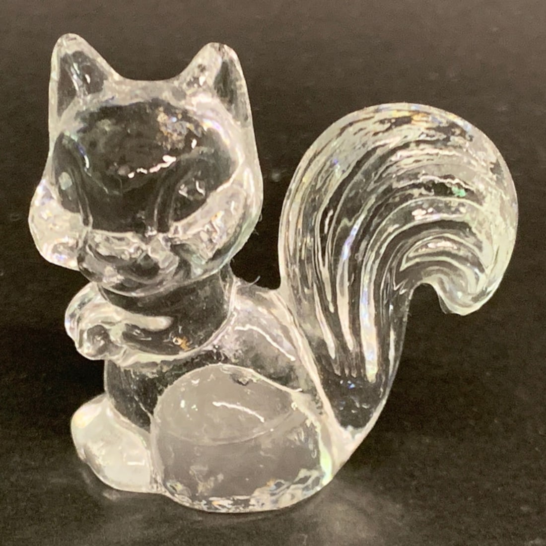 Vintage 1983 Goebel Clear Glass Squirrel Figurine: Vintage 1983 Goebel Clear Glass Squirrel FigurineMarked On Bottom: Goebel 19831 1/2" Tall