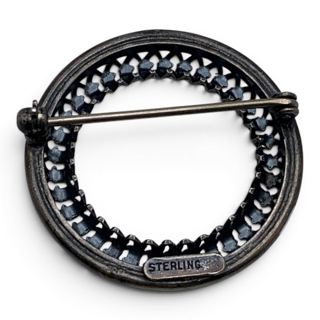 Sterling Silver Circular Pin - 2