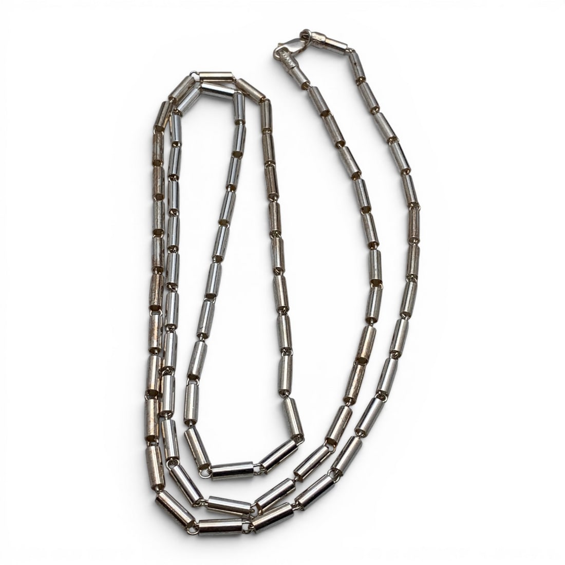 Sterling Silver Italian Necklace: Sterling Silver Italian Necklace Marked: 925 - 32 1/4" Long - 25.2 Grams